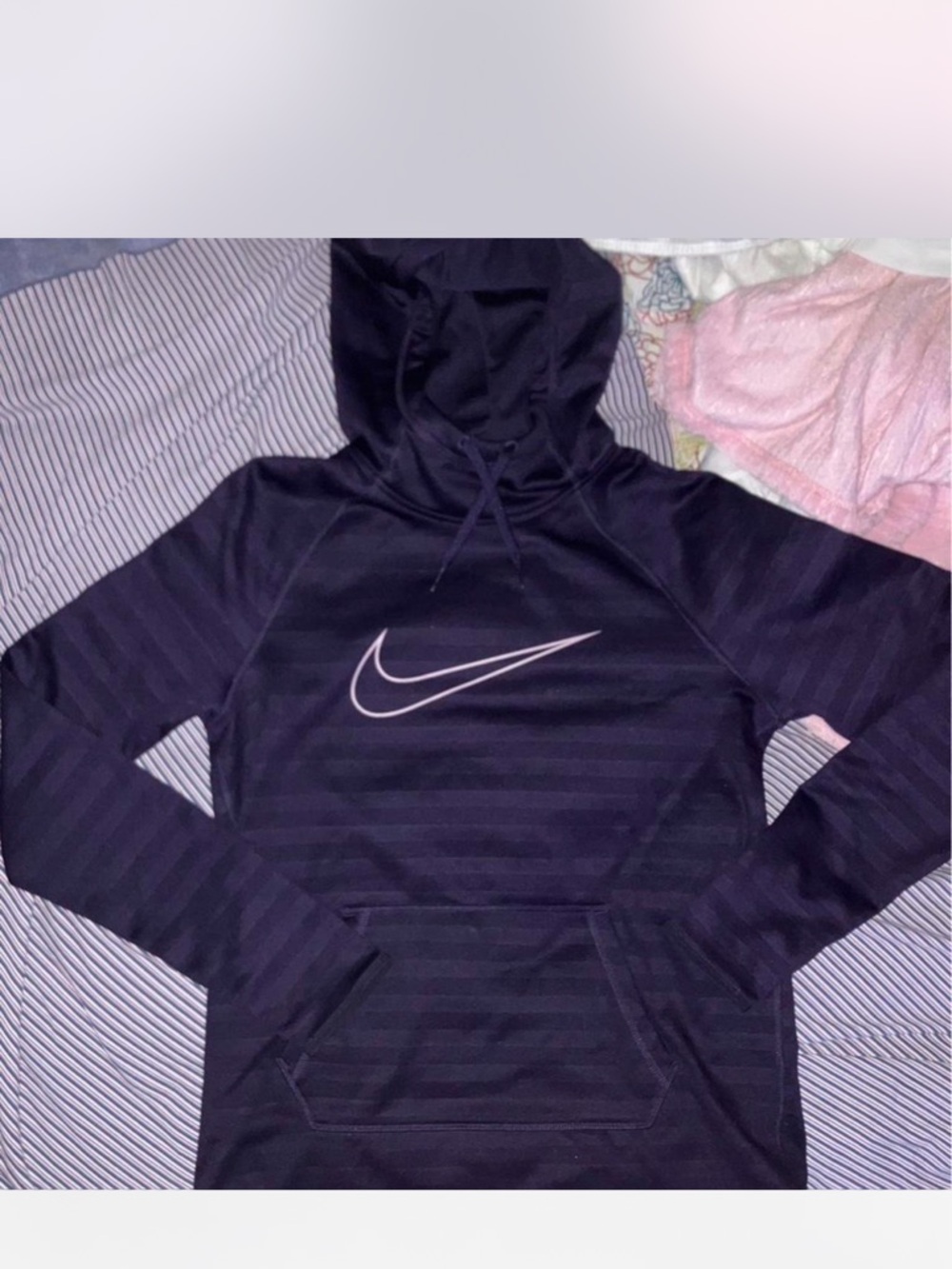 Nike purple Hoodie with Pink Swoosh